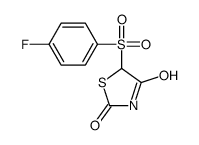 5-(4-fluorophenyl)sulfonyl-1,3-thiazolidine-2,4-dione结构式