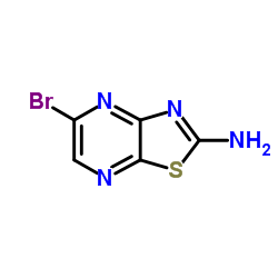 5-Bromo[1,3]thiazolo[4,5-b]pyrazin-2-amine结构式