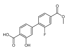 4-(2-fluoro-4-methoxycarbonylphenyl)-2-hydroxybenzoic acid Structure