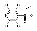 2,3,5,6-tetrachloro-4-ethylsulfonylpyridine结构式