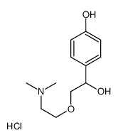 4-[2-[2-(dimethylamino)ethoxy]-1-hydroxyethyl]phenol,hydrochloride Structure