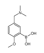 5-Dimethylaminomethyl-2-methoxy-phenylboronic acid Structure