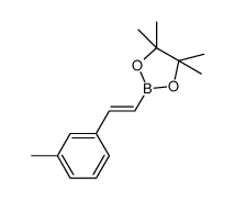 (E)-4,4,5,5-tetramethyl-2-(3-methylstyryl)-1,3,2-dioxaborolane结构式