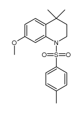 1-tosyl-4,4-dimethyl-7-methoxy-1,2,3,4-tetrahydroquinoline Structure