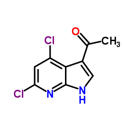 1-(4,6-Dichloro-1H-pyrrolo[2,3-b]pyridin-3-yl)ethanone Structure