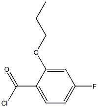 4-Fluoro-2-n-propoxybenzoyl chloride Structure