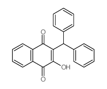 1,4-Naphthalenedione,2-(diphenylmethyl)-3-hydroxy-结构式