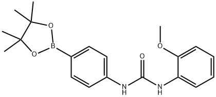 4-(2-甲氧基苯基星空app基)苯硼酸频哪醇酯结构式