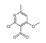 2-Chloro-4-methoxy-6-methyl-3-nitropyridine Structure