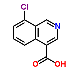 8-氯异喹啉-4-羧酸结构式