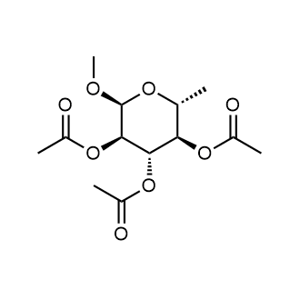 (2S,3R,4S,5R,6R)-2-甲基氧基-6-甲基四氢-2H-吡喃-3,4,5-三基三乙酸图片