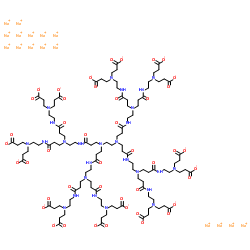 PAMAM 树枝状聚合物,乙二胺核,1.5 代 溶液结构式