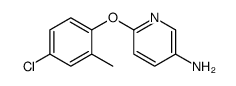 6-(4-氯-2-甲基苯氧基)吡啶-3-胺结构式