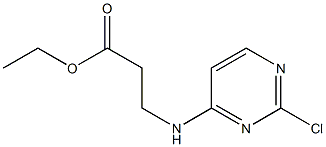 ethyl 3-(2-chloropyrimidin-4-ylamino)propanoate structure