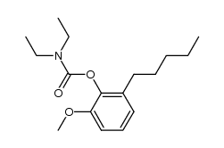 N,N-Diethylcarbamato-2-methoxy-6-pentylbenzene结构式