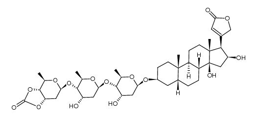 gitoxin 3''',4'''-cyclocarbonate结构式