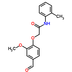 2-(4-FORMYL-2-METHOXY-PHENOXY)-N-O-TOLYL-ACETAMIDE Structure