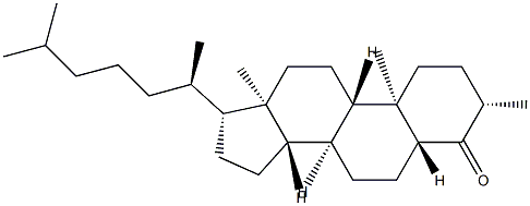 3β-Methyl-5α-cholestan-4-one structure