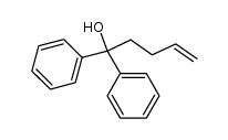 1,1-diphenyl-4-penten-1-ol结构式