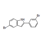 5-溴-2-(3-溴苯基)-1H-吲哚结构式
