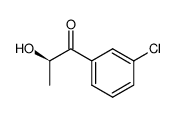 (R)-1-(3-Chlorophenyl)-2-hydroxy-1-propanone结构式