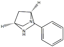 (1S,4S)-2-phenyl-2,5-diazabicyclo[2.2.1]heptane结构式