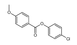 (4-chlorophenyl) 4-methoxybenzoate结构式