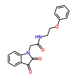 2-(2,3-Dioxo-2,3-dihydro-1H-indol-1-yl)-N-(2-phenoxyethyl)acetamide structure