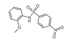 N-(2-methoxyphenyl)-4-nitro-benzenesulfonamide structure