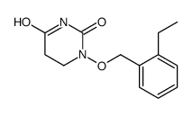 5,6-Dihydro-1-(o-ethylbenzyloxy)-2,4(1H,3H)-pyrimidinedione structure