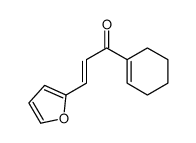 1-(cyclohexen-1-yl)-3-(furan-2-yl)prop-2-en-1-one结构式