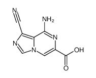 Imidazo[1,5-a]pyrazine-6-carboxylic acid, 8-amino-1-cyano- (9CI) structure