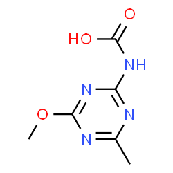 Carbamic acid,(4-methoxy-6-methyl-1,3,5-triazin-2-yl)- (9CI)结构式