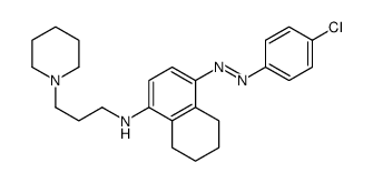 1-[3-[[4-[(p-Chlorophenyl)azo]-5,6,7,8-tetrahydronaphthalen-1-yl]amino]propyl]piperidine Structure