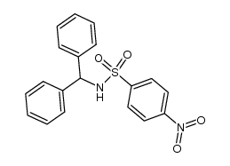 N-(diphenylmethyl)-4-nitrobenzenesulfonamide结构式