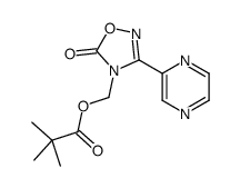 (5-oxo-3-pyrazin-2-yl-1,2,4-oxadiazol-4-yl)methyl 2,2-dimethylpropanoate Structure