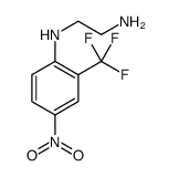 N1-(4-Nitro-2-trifluoromethyl-phenyl)-ethane-1,2-diamine structure