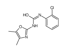 1-(2-chlorophenyl)-3-(4,5-dimethyl-1,3-oxazol-2-yl)urea结构式