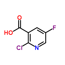 2-Chloro-5-fluoronicotinic acid Structure