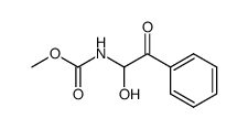 methyl 2-phenyl-1-hydroxy-2-oxoethylcarbamate结构式