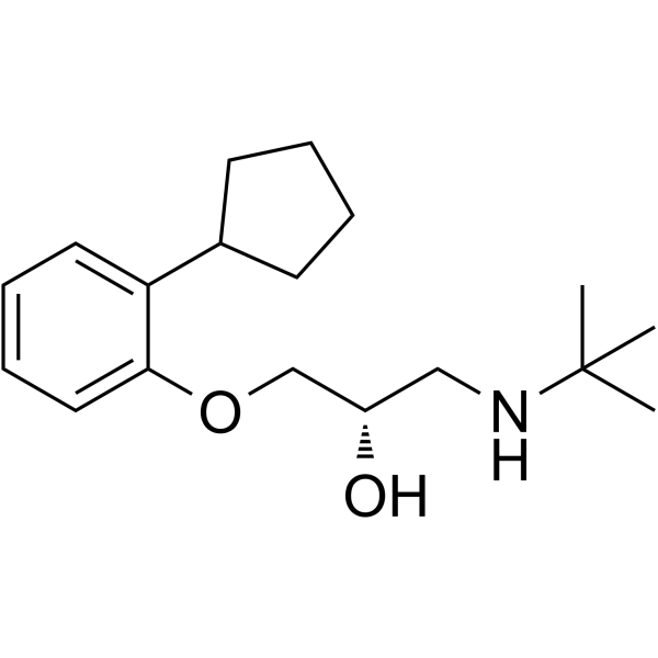 Penbutolol structure