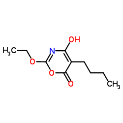 6H-1,3-Oxazin-6-one,5-butyl-2-ethoxy-4-hydroxy-(9CI) structure