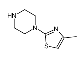 1-(4-甲基噻唑-2-基)-哌嗪结构式