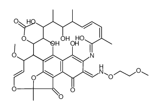 3-[(2-methoxy-ethoxyimino)-methyl]-rifamycin Structure