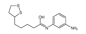 N-(3-aminophenyl)-5-(dithiolan-3-yl)pentanamide Structure