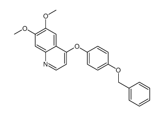 6,7-dimethoxy-4-(4-phenylmethoxyphenoxy)quinoline Structure