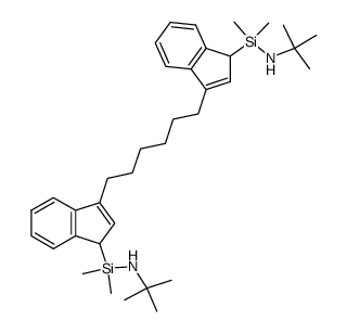 1,6-bis(dimethyl(tert-butylamino)silylindenyl)hexane结构式