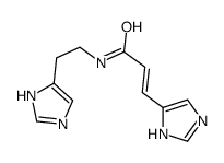 (E)-3-(1H-imidazol-5-yl)-N-[2-(1H-imidazol-5-yl)ethyl]prop-2-enamide结构式