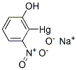 3-(Hydroxymercuri)-4-nitro-o-phenol, sodium salt Structure