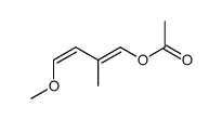 Acetic acid (1E,3Z)-4-methoxy-2-methyl-buta-1,3-dienyl ester结构式